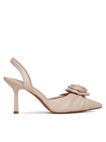 JENNY Szpilki WFA3607-1 Beżowy. Brązowe szpilki damskie Jenny, bez wzorów, z materiału, bez obcasa, na szpilce, bez zapięcia. Za 139.99 zł.