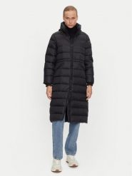 Tommy Hilfiger Płaszcz zimowy WW0WW43553 Czarny Regular Fit. Czarne płaszcze damskie Tommy Hilfiger, na zimę, s, bez wzorów, z syntetyku, bez kołnierzyka, bez kaptura. Za 879.99 zł.