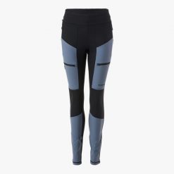 Spodnie outdoor Wędrówki Damska Swedemount Trondheim Trekking Tights wodoodporne. Czarne spodnie sportowe damskie SWEDEMOUNT, na lato, bez wzorów, z tkaniny, sportowe, outdoorowe. W wyprzedaży za 296.99 zł.