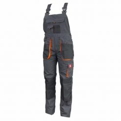 Spodnie robocze ogrodniczki kieszenie wielofunkcyjne bojówki wzmocnienia Oxford powłoka PU branża budowlana remontowa mechanicy szare stalowe pomarańc. Szare spodnie sportowe męskie URGENT, m, bez wzorów. Za 60.85 zł.