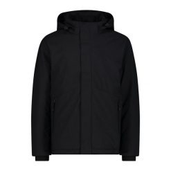 Kurtka męska turystyczna CMP 34K0197. Czarne kurtki męskie CMP, l, bez wzorów, z softshellu, z kapturem. W wyprzedaży za 626.50 zł.