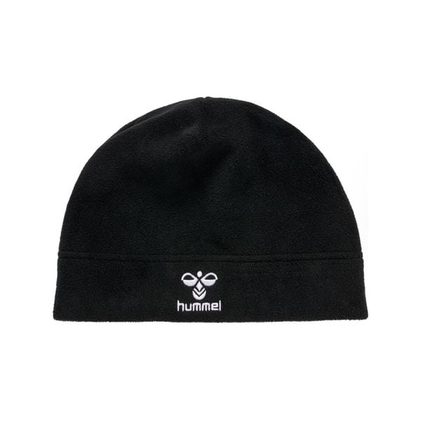 Czapka polarowa Hummel fleece Beanie uniwersalna. Czarne czapki damskie Hummel, bez wzorów, z polaru, sportowe. Za 43.99 zł.