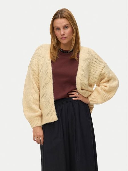 Vero Moda Kardigan Maybe 10273101 Żółty Oversize. Żółte kardigany damskie Vero Moda, l, bez wzorów, z syntetyku, bez kołnierzyka. Za 189.99 zł.
