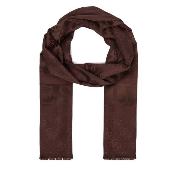 Szal Guess. Brązowe szaliki damskie Guess, z aplikacjami. Za 194.99 zł.