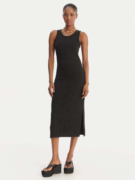 Roxy Sukienka codzienna Good Keepsake ERJKD03442 Czarny Regular Fit. Czarne sukienki damskie Roxy, na co dzień, l, bez wzorów, z syntetyku, bez kołnierzyka, bez ramiączek, proste. Za 136.99 zł.