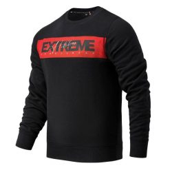Bluza męska EXTREME HOBBY HEADLINE. Czarne bluzy męskie EXTREME HOBBY, m, bez wzorów, z bawełny, klasyczne, bez ramiączek, bez kaptura. Za 199.00 zł.