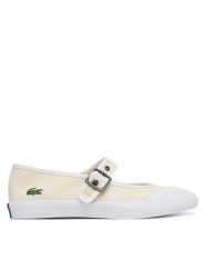 Lacoste Baleriny Mary-J 51SFA0134 Beżowy. Brązowe balerinki damskie Lacoste, bez wzorów, z materiału, bez obcasa, bez zapięcia. Za 337.99 zł.