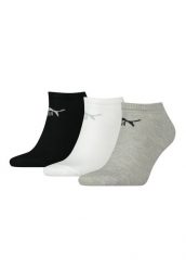 Puma Skarpety Stopki 3-Pack 94710907. Białe skarpetki damskie Puma, bez wzorów, z bawełny. Za 36.99 zł.