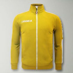 Kurtka California Junior do biegania Żółto-Biała. Białe kurtki męskie Legea, m, bez wzorów, z poliesteru, z kapturem, do biegania. Za 64.00 zł.