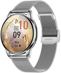 Smartwatch Hagen HB13.111.1411 Srebrny (3602-1-312-545042). Szare zegarki smartwatch NoName, bez wzorów. Za 216.00 zł.