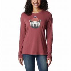 Koszulka z długiem rękawem Damska Columbia Hidden Haven LS Tee Longsleeve. Brązowe bluzki damskie Columbia, m, bez wzorów, sportowe, bez kołnierzyka, bez ramiączek. Za 117.99 zł.