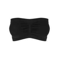 Wyściełany Top Bandeau Dla Kobiet. Czarne topy damskie Urban Classics, xl, bez wzorów, sportowe, bez kołnierzyka, bez ramiączek. Za 41.99 zł.