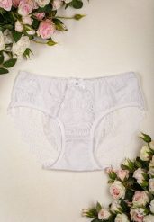 Białe Koronkowe Majtki Figi z Bawełny Chisa. Białe majtki damskie Renee, z bawełny. Za 9.99 zł.