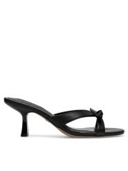 Nine West Klapki WFA2668-1 Czarny. Czarne klapki damskie Nine West, bez wzorów, z syntetyku, bez obcasa, bez zapięcia. Za 229.99 zł.