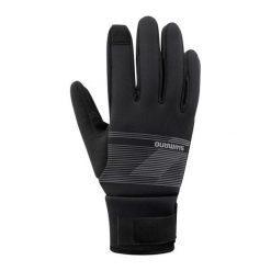 Rękawiczki kolarskie WINDBREAK Thermal, metaliczny szary. Czarne rękawiczki męskie Shimano, bez wzorów, z gumy. Za 269.90 zł.