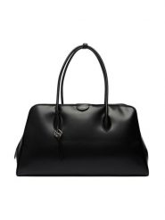 Calvin Klein Torebka Emblem Trio Large Work Bag LV04F3368G Czarny. Czarne shopperki damskie Calvin Klein, bez wzorów, ze skóry, bez dodatków. Za 799.99 zł.