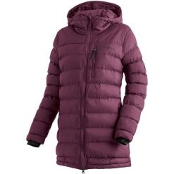 Płaszcz damski Maier Sports Lomnica Coat. Czerwone płaszcze damskie Maier Sports, na zimę, bez wzorów, z materiału, eleganckie, bez kołnierzyka, bez kaptura. Za 1,063.25 zł.