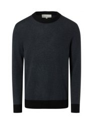 Tom Tailor Denim sweter z dzianiny Mężczyźni Bawełna czarny|szary, L. Czarne swetry męskie TOM TAILOR DENIM, l, bez wzorów, z bawełny, bez kołnierzyka, bez ramiączek. Za 199.95 zł.