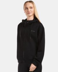 Damska bawełniana bluza z kapturem Kilpi BAYA-W. Czarne bluzy damskie Kilpi, bez wzorów, z bawełny, bez ramiączek, z kapturem. Za 422.05 zł.