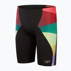 Jammery kąpielowe męskie Speedo Placement Digital V-Cut. Czarne kąpielówki męskie Speedo, m, bez wzorów. Za 139.99 zł.