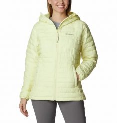 Kurtka Sportowa Puchowa Columbia Silver Falls. Żółte kurtki sportowe damskie Columbia, xs, bez wzorów, z puchu, bez ramiączek, z kapturem. Za 255.99 zł.