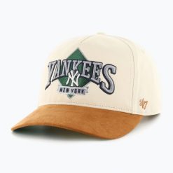 Czapka z daszkiem 47 Brand New York Yankees Mets The Diamond Hitch. Brązowe czapki damskie 47 Brand, na zimę, bez wzorów. Za 218.00 zł.