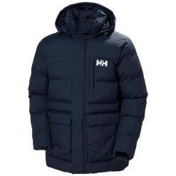 Parka Helly Hansen Vardo. Niebieskie parki męskie Helly Hansen, na zimę, m, bez wzorów, bez kołnierzyka, bez kaptura. W wyprzedaży za 1,242.50 zł.