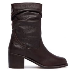 Botki Aldo. Brązowe botki damskie Aldo, bez wzorów, bez obcasa, na słupku, bez zapięcia. Za 849.99 zł.