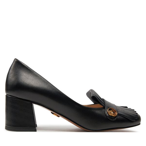 Półbuty Baldowski. Czarne półbuty damskie Baldowski, bez wzorów, bez obcasa, na obcasie, bez zapięcia. Za 449.99 zł.