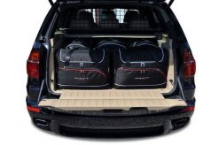 Torby Do Bagażnika Bmw X5 2006-2013 5Szt Kjust. Czarne torby podróżne damskie KJUST, bez wzorów, z kauczuku. Za 1,542.00 zł.