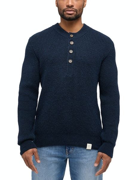 Męski Sweter Mustang Style Emil C Henley Total Eclipse 1014118 5226. Swetry męskie Mustang, m, bez wzorów, bez kołnierzyka, bez ramiączek. Za 179.99 zł.