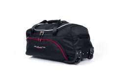 Torba podróżna na kółkach KJUST AW23ZA (67L). Czarne torby podróżne damskie KJUST, bez wzorów, z kauczuku. Za 368.00 zł.