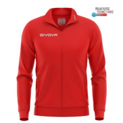 Bluza sportowa Givova Polarfleece Mono 500 Red. Czerwone bluzy damskie Givova, bez wzorów, z tkaniny, sportowe, bez ramiączek, bez kaptura. Za 93.02 zł.