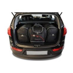 Torby Do Bagażnika Kia Sportage 2010-2016 4Szt Kjust. Czarne torby podróżne damskie KJUST, bez wzorów. Za 1,203.00 zł.