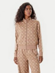 Guess Bluza V5YQ07 K0282 Brązowy Regular Fit. Brązowe bluzy damskie Guess, xl, z aplikacjami, z syntetyku, bez ramiączek, bez kaptura. Za 369.99 zł.