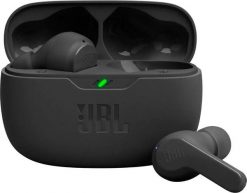 Słuchawki JBL Wave Beam czarne. Czarne słuchawki bezprzewodowe JBL. Za 144.80 zł.