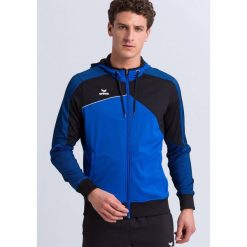 Kurtka z kapturem Erima Premium One 2.0. Czarne kurtki męskie Erima, bez wzorów, sportowe, z kapturem. W wyprzedaży za 241.80 zł.
