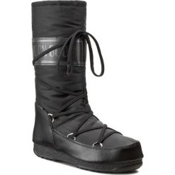 Śniegowce MOON BOOT - Soft Shade 24004500001 Nero/Black. Czarne śniegowce damskie Moon Boot, z materiału, bez zapięcia. W wyprzedaży za 419.00 zł.
