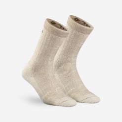 Second Life - Skarpety turystyczne Quechua SH100 Ultra- Warm... - Stan Doskonały. Białe skarpety męskie QUECHUA, bez wzorów, z materiału. Za 67.99 zł.