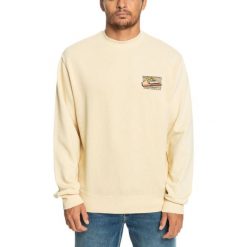 Bluza sportowa męska Quiksilver Neon Slab Crew. Białe bluzy sportowe męskie Quiksilver, m, bez wzorów, z bawełny, bez kaptura. Za 144.00 zł.
