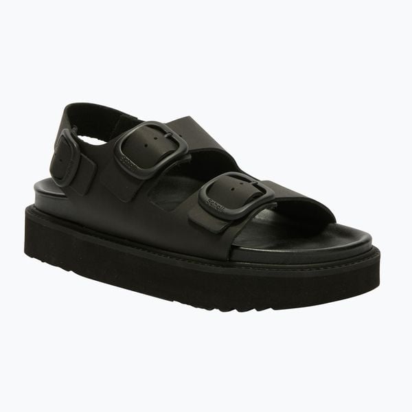 Sandały damskie Scholl Blake 2 Straps. Czarne sandały damskie Scholl, bez wzorów, z materiału, bez obcasa, bez zapięcia. Za 549.99 zł.