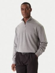 Calvin Klein Sweter LV040BM356 Szary Regular Fit. Szare swetry męskie Calvin Klein, m, bez wzorów, z bawełny, bez kołnierzyka, bez ramiączek. Za 559.99 zł.