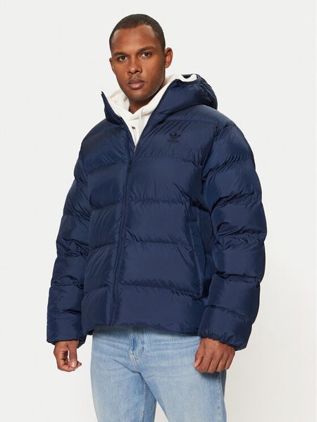 Adidas Kurtka puchowa Tonal IY3397 Granatowy Regular Fit. Niebieskie kurtki męskie Adidas, m, bez wzorów, z puchu, bez kaptura. Za 399.99 zł.