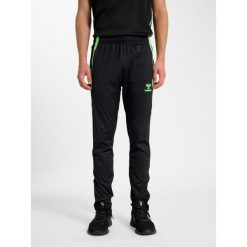 Spodnie dresowe Hummel Lead 2.0. Czarne spodnie sportowe męskie Hummel, bez wzorów, z dresówki, na fitness i siłownię. Za 216.50 zł.