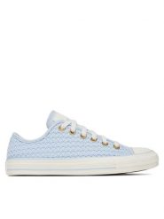 Converse Trampki A14977C Niebieski. Niebieskie trampki i tenisówki damskie Converse, bez wzorów, z materiału, bez zapięcia. Za 219.99 zł.