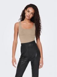 ONLY Top Lea 15278090 Biały Regular Fit. Białe topy damskie ONLY, l, bez wzorów, z syntetyku, bez kołnierzyka, bez ramiączek. Za 99.99 zł.