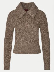 STAUD Sweter Christopher R24F3111WN Beżowy Regular Fit. Brązowe swetry nierozpinane damskie STAUD, s, bez wzorów, z syntetyku, bez kołnierzyka, bez ramiączek. Za 1,119.00 zł.