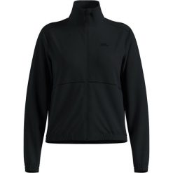 Bluza bez kaptura rozpinana Odlo Mid layer full zip CLASSIC FLEECE. Czarne bluzy damskie ODLO, xl, bez wzorów, z materiału, sportowe, bez ramiączek, bez kaptura. Za 359.99 zł.