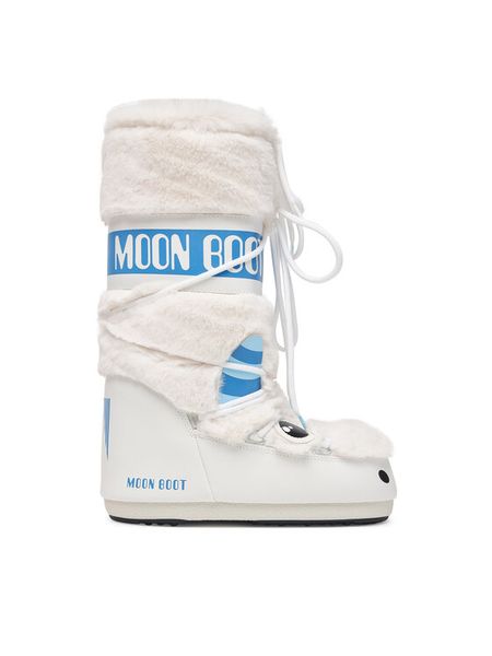 Moon Boot Śniegowce 80D3400330 Biały. Białe śniegowce damskie Moon Boot, ze skóry, bez zapięcia. Za 809.99 zł.