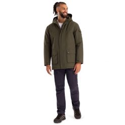 Trespass Stewart - Męska kurtka przeciwdeszczowa Dark Vine. Zielone kurtki męskie Trespass, m, bez wzorów, z puchu, sportowe, bez kaptura. Za 499.99 zł.